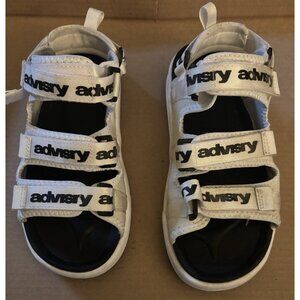 Men’s Advisry Sandals Size 8 White & Black